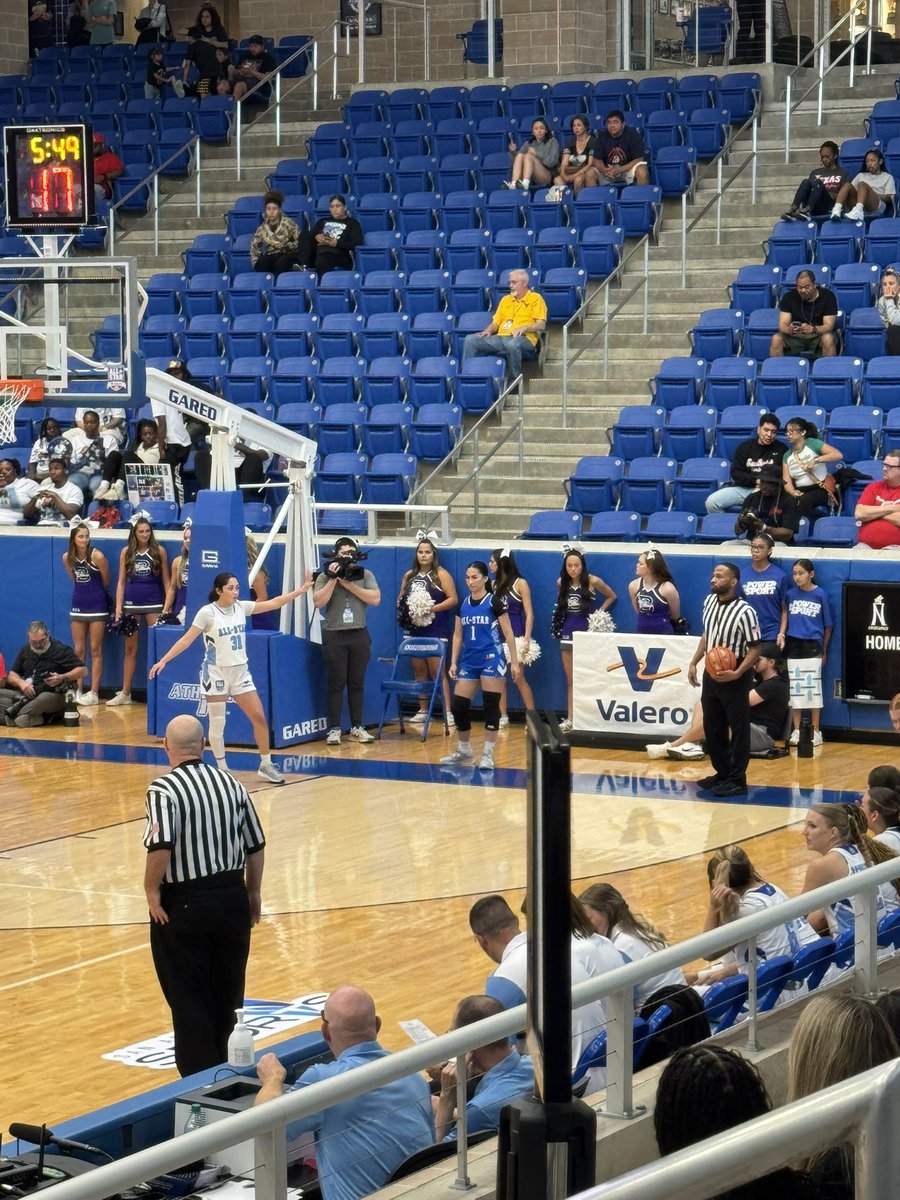 HoopsMustang's tweet photo. Abi and Yahdi represented our Natalia Athletics program well at the All Star Game today! They are always giving 100% and were great leaders. So proud of them! #ChampionshipCulture #WeAre #AllIn #TTP #AGNB https://t.co/1y1YTsG1GJ