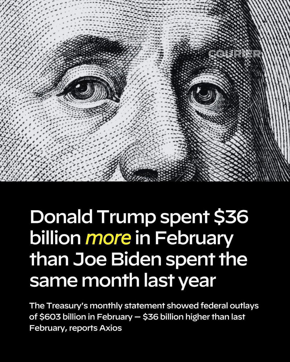 <a href="/DavidSacks/">David Sacks</a> Hmmm, it's not working very well.

#Trump is already $36B over budget already just for February.