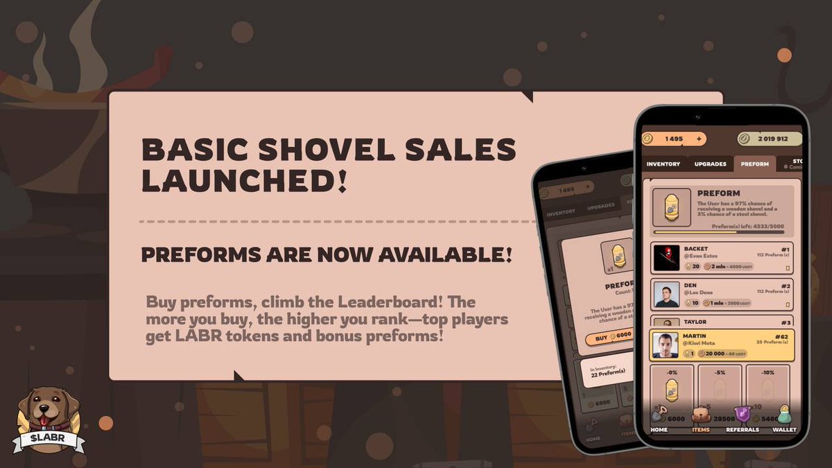 Labrador_labr's tweet image. The module for selling the first items has been launched! 

#LabradorAdventures #LABR