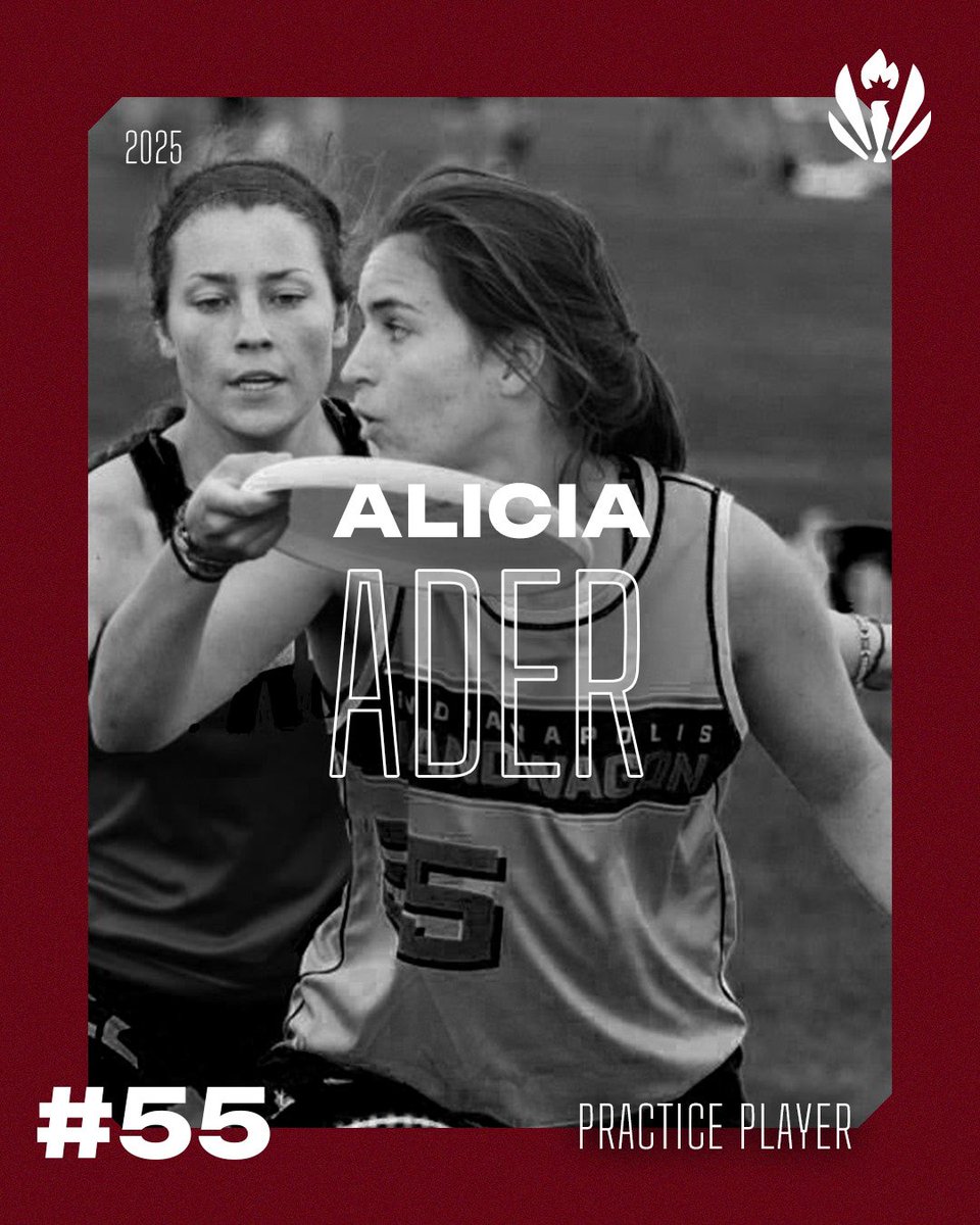 IndyRedUltimate's tweet photo. 🚨New Player Alert 🚨
Welcome to the Indy Red practice squad, #55 Alicia Ader!
Club Team: Purdue Xpress @PurdueWomensUlt
We are excited to have Alicia #LightTheFire with us in 2025!
#PremierUltimateLeague #GetREDdy #PUL2025 https://t.co/IIt8M8Lx4W