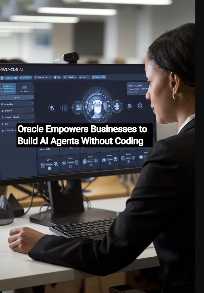 softtechhub's tweet photo. Oracle Empowers Businesses to Build AI Agents Without Coding
https://t.co/b34qYIoiCE

#Oracle #AIAgents #NoCode #BusinessInnovation #ArtificialIntelligence  #TechForBusiness #DigitalTransformation #AIWithoutCoding  #BusinessSolutions #Empowerment https://t.co/6cd7gm9NqE