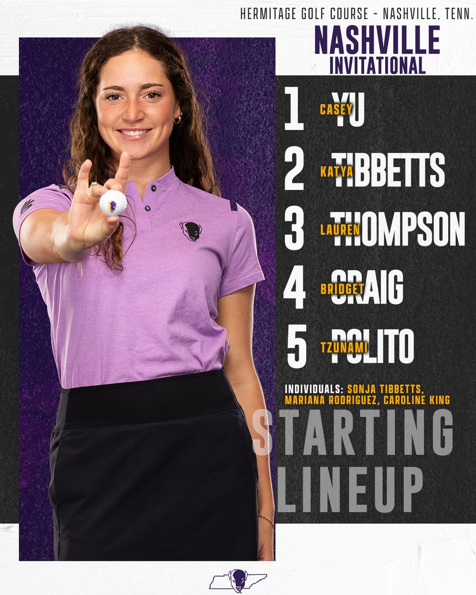 Golfing in the Music City! 

🆚 The Nashville Invitational
📍 Nashville, Tenn.
⛳️ Hermitage Golf Course
📊 tinyurl.com/4kjd5w27

#IntoTheStorm ⛈️ | #HornsUp 🤘