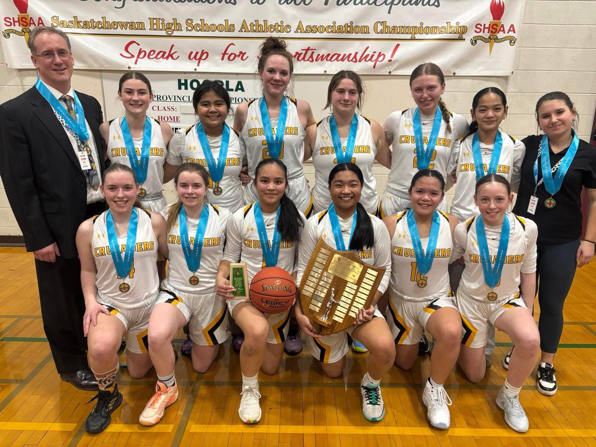 Congrats to the St. Brieux senior girls basketball team on their 2A provincial championship! Special congrats to our Morgan Stevens, on her gold medal! This is Morgan’s 4th team medal this school year alone! Thank you to the coaches and St. Brieux school for all you have done!