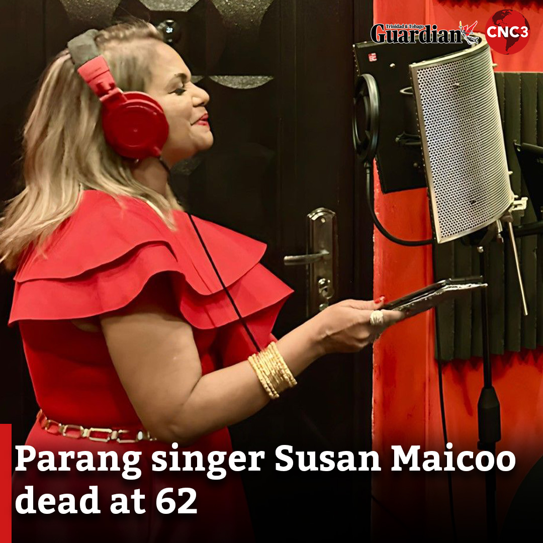 CNC3TV's tweet photo. Parang singer Susan Maicoo, renowned for her timeless contributions to Trinidad and Tobago’s Christmas music, has passed away at the age of 62. She died on Sunday according to relatives.

Read more:
https://t.co/25HyZG9I7h https://t.co/D0SBeEvKYD