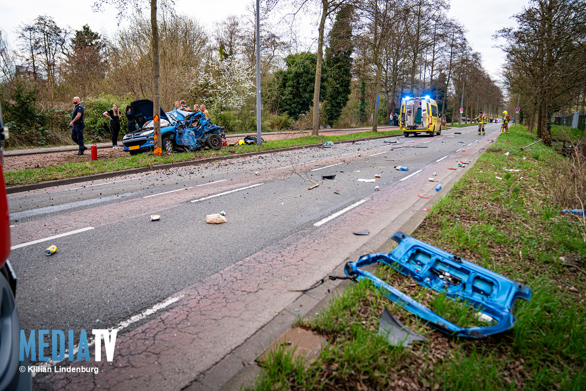 Automobiliste gereanimeerd na aanrijding in Rotterdam