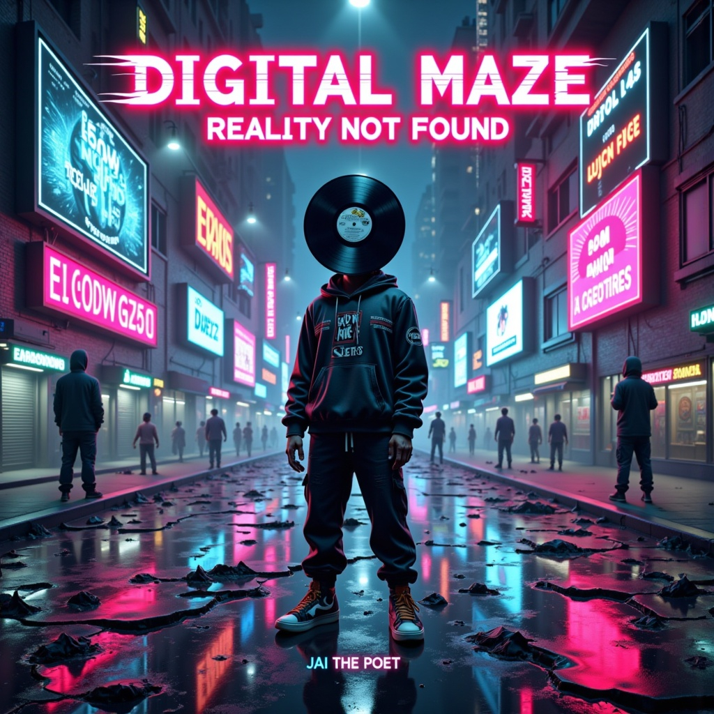 ShieldsJaiden's tweet image. 🌀 Digital Maze: Reality Not Found
Track 7 of Operation: Needle Drop
You’ve been scrolling for years.
Did you forget how to feel?
#DigitalMaze #RealityNotFound #JaiThePoet #OperationNeedleDrop #DetroitGlitchBap #GlitchHop