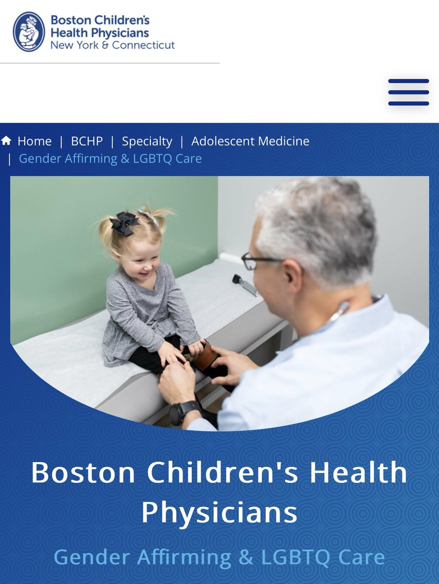 Don’t trust any hospital that has the words “Gender Affirming LGBTQ Care” with a photo of a toddler.