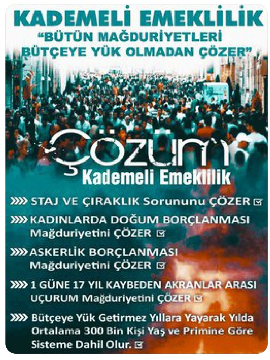 Kademeli emeklilik hakkımız, mücadelemiz sürecek‼️

Yıllarca çalışan emekçilerin adil bir şekilde emekli olmasını engelleyen sisteme karşı birlikteyiz. 

Haklıyız, kazanacağız!‼️

#KademeHemenYasalaşmalı