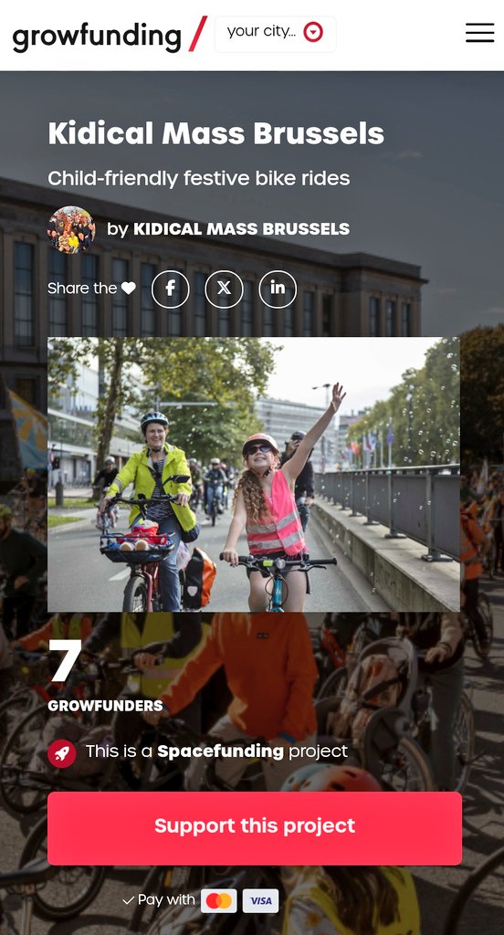 <a href="/FietsersbondBE/">Fietsersbond</a> <a href="/GRACQ/">Cyclistes Quotidiens</a> <a href="/FietsersbondBxl/">Fietsersbond Brussel</a> <a href="/1000bruxsel/">1000bruxsel Gracq-Fietsersbond</a> <a href="/KidicalMassBru/">Kidical Mass Brussels</a> <a href="/CritMassBrussel/">Critical Mass Brussels</a> <a href="/HeroesforZero/">Heroes for Zero - Brussels</a> <a href="/johanna_dot_be/">johanna.be</a> <a href="/LeisterhDavid/">David Leisterh</a> <a href="/elkevdbrandt/">Elke Van den Brandt</a> <a href="/cdebeukelaer/">Christophe De Beukelaer</a> <a href="/AnsPersoons/">Ans Persoons</a> <a href="/PhilippeClose/">Philippe Close</a> <a href="/AnaisMaes/">Anaïs Maes</a> Brussels remains ungoverned
9 months after the elections
thanks to disgraceful politicians
But we still deserve a better🏙️city
Not least for our children!

The lack of govt. means #KidicalMass &amp; other initiatives lack funds
Let's help them out:
growfunding.be/en/projects/ki…
🚸🚲🥰