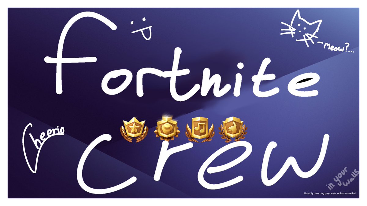 Darko_nvm's tweet photo. 🎁 Fortnite Crew (1 month)

👤 Follow Me  
💜 Like &amp; RT♻️
💬 Tag a friend 

🏁 Ends In 24hrs, Good Luck! https://t.co/dW7FdCbQ5x