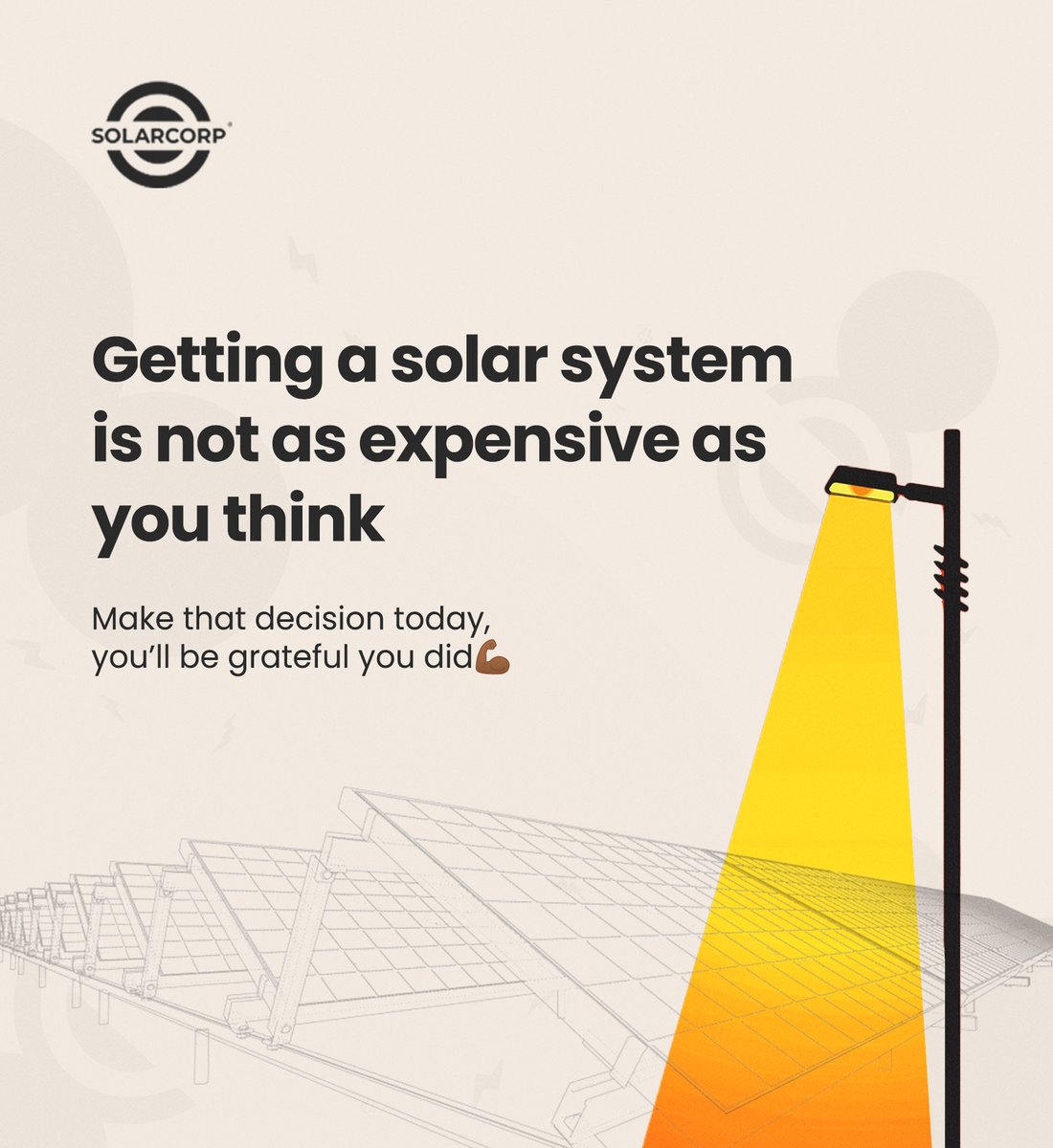 Solarcorpenergy's tweet photo. Worry no more about the price of solar systems.
@AppCircool by Solarcorp allows its users save little by little for their solar system.
Sign up on https://t.co/NHBrG09lX2 today
#Solarcorp #opay #Markiss #AMVCA #SweetGuluva #SevenDoors #AlmaChasingContinents #RHOLagos #Lisabi https://t.co/qg1jZn4GVG