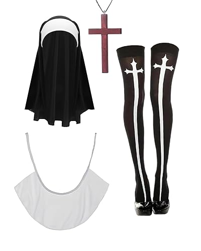 I just received Nun Costume Accessories for Women - Nun Headpiece Collar Stockings Cross Necklace, Sexy Nun Cosplay Props for Halloween from Anonymous via Throne. Thank you! throne.com/chloeredsell #Wishlist #Throne