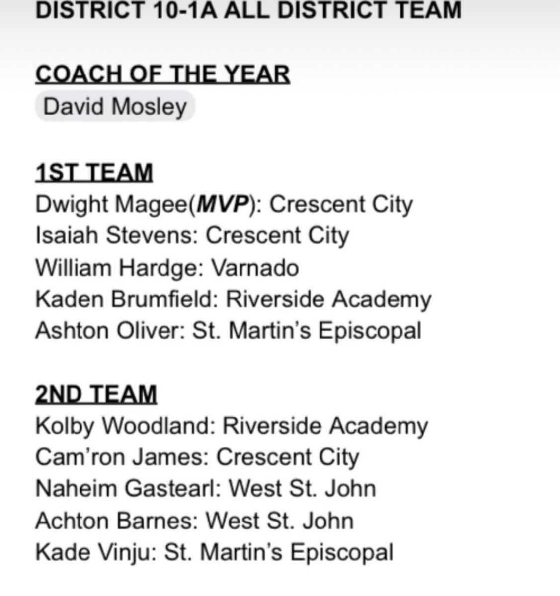 Kade Vinju (@kvinju5) on Twitter photo I have received the MIP award and made 2nd team all district 10-1A. I’d like to thank my coaches and teammates. <a href="/_StMAthletics/">StM Saints Athletics</a>. ⛽️🔥 I have received the MIP award and made 2nd team all district 10-1A. I’d like to thank my coaches and teammates. <a href="/_StMAthletics/">StM Saints Athletics</a>. ⛽️🔥