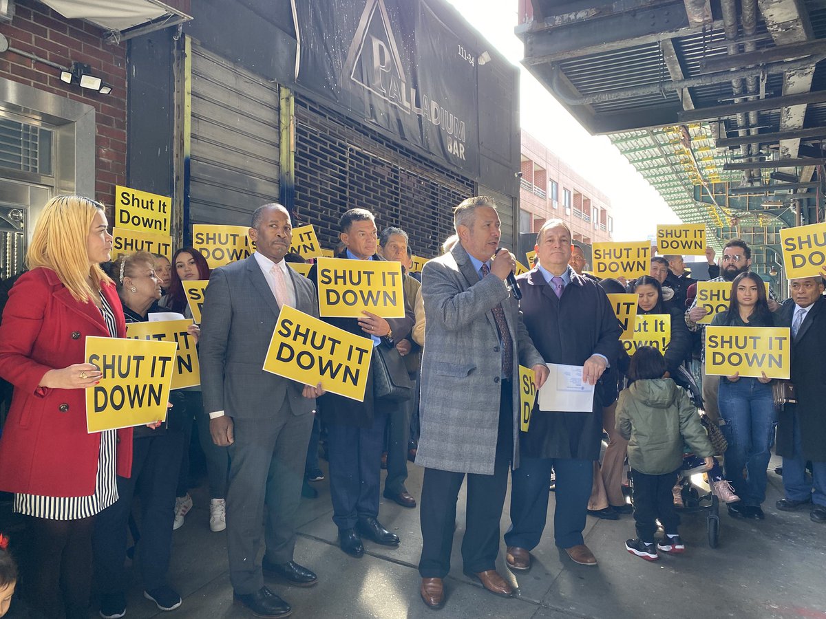 We are re-engaging in the fight to restore Roosevelt Avenue. This morning, we held a press conference outside the Palladium bar in Corona, a known illegal brothel situated next to two houses of worship. This circumstance is completely intolerable and requires a unified response