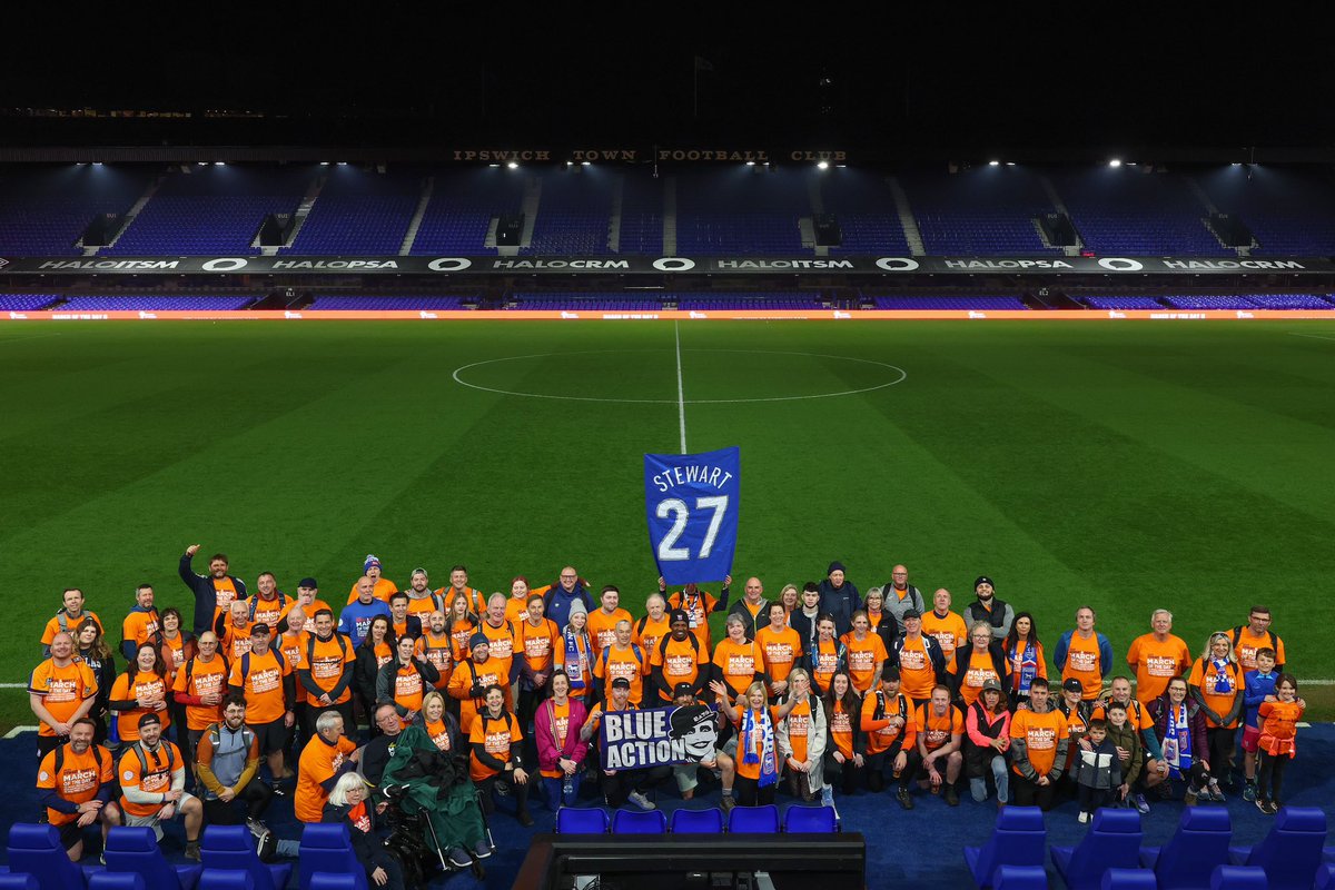 Ipswich Town (@ipswichtown) on Twitter photo An incredible achievement. 💙
The March of the Day II finishers, including Town legend Marcus Stewart and his wife Louise, crossed the finish line at Portman Road earlier this evening.
<a href="/DarbyRimmerMND/">Darby Rimmer MND Foundation</a> An incredible achievement. 💙
The March of the Day II finishers, including Town legend Marcus Stewart and his wife Louise, crossed the finish line at Portman Road earlier this evening.
<a href="/DarbyRimmerMND/">Darby Rimmer MND Foundation</a>