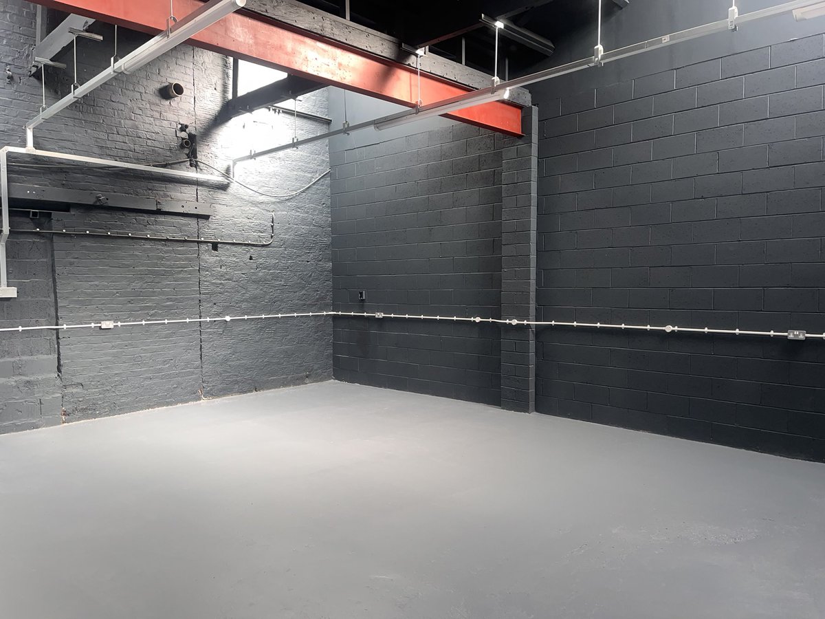 Nice little unit finished in Wakefield. Galve trunking used to wire lighting and customer went with plastic conduit low level to supply the sockets.