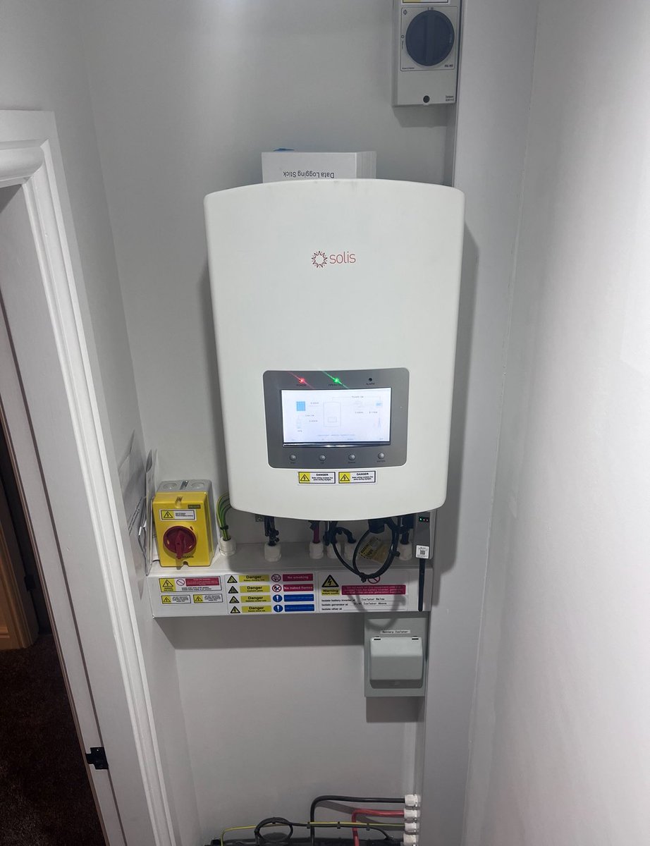Here’s an example to look at on a Solis inverter we installed for Solar PV
4.8kw battery storage. The end user can store energy from his solar panels and utilise a cheaper night time rate by charging at off peak times. 
#solar #batterystorage #renewables