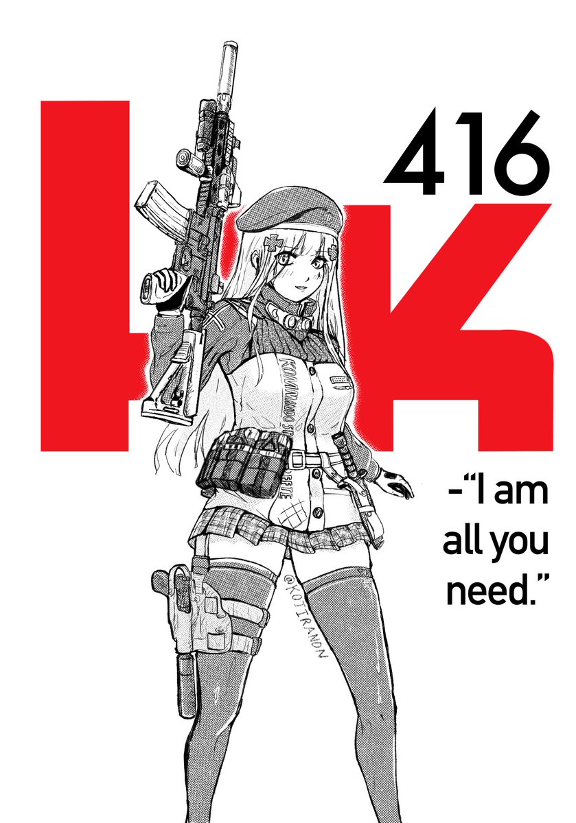 All you need.

#HK416 #ドルフロ #ドルフロ２ #GirlsFrontline #Klukai #anime