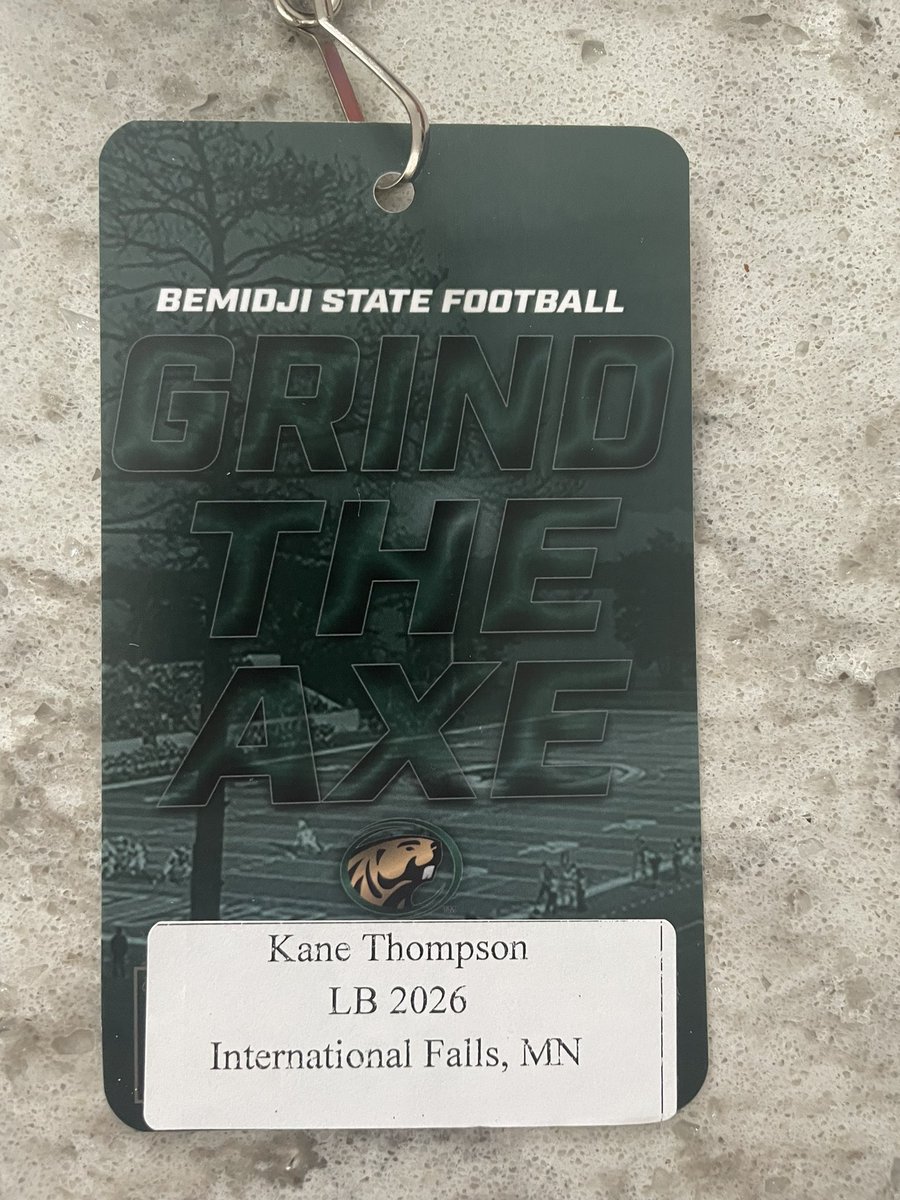 Thank you <a href="/CoachBolte/">Brent Bolte</a> for the jr day! <a href="/BSUBeaversFB/">Bemidji State Football</a>