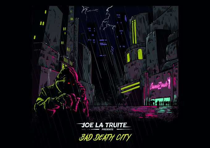 Joe La Truite unleashes pure Zguen Banger madness with "Bad Death City"! ⚡ A psychedelic punk-metal anthem that hits like a freight train. 🤘🔥 #JoeLaTruite #BadDeathCity #PunkMetal #ZguenBanger #PsychedelicMetal #NewMusic - jamsphere.com/reviews/joe-la…