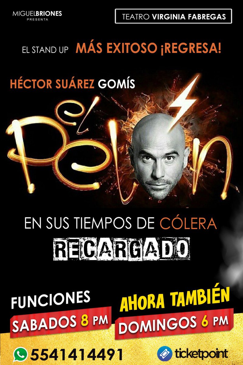Tenemos 5 cortesías para la obra  “Las Mujeres son de Venus” HOY a las 6pm en el NuevoTeatro Versalles y 5 más para “El Pelón” a las 6pm en el Teatro Virginia Fábregas. Lo único que debes hacer es dar RT, me gusta y mandar tu nombre y la obra a la que quieres asistir. ¡Participa!