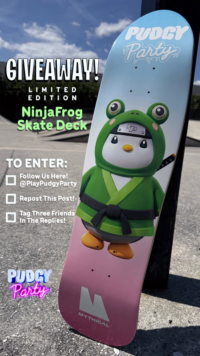 Pudgy Party (@playpudgyparty) on Twitter photo Hereโs your chance huddle ๐
โ๏ธ FOLLOW <a href="/PlayPudgyParty/">Pudgy Party</a>
โ๏ธ REPOST this!
โ๏ธ TAG 3 friends!
Only 20 in existence! ๐ง๐น Hereโs your chance huddle ๐
โ๏ธ FOLLOW <a href="/PlayPudgyParty/">Pudgy Party</a>
โ๏ธ REPOST this!
โ๏ธ TAG 3 friends!
Only 20 in existence! ๐ง๐น