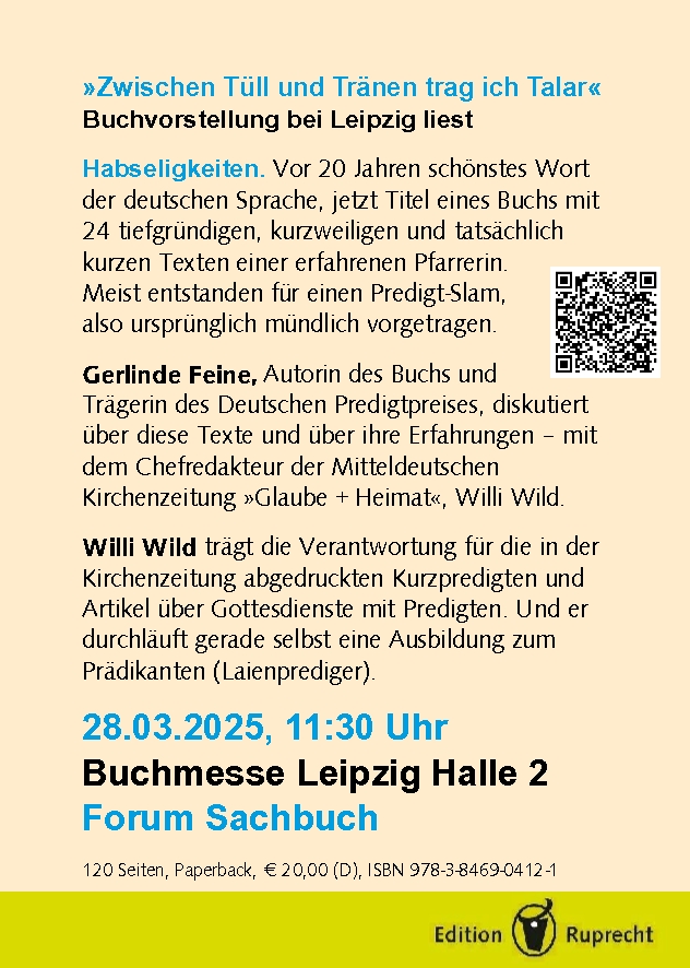 Am Freitag im Forum Sachbuch bei der Leipziger <a href="/buchmesse/">Leipziger Buchmesse</a>.
