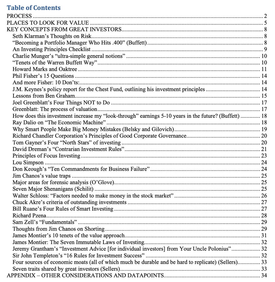 QCompounding's tweet photo. Investment Masterwork

I just found this investment gem.

150 pages with the wisdom of Howard Marks, Philip Fisher, Lou Simpson, Benjamin Graham, Joel Greenblatt, and many more.

It's like a free book. 

Today I'm sharing it with you: https://t.co/CFdXDFy8Zb