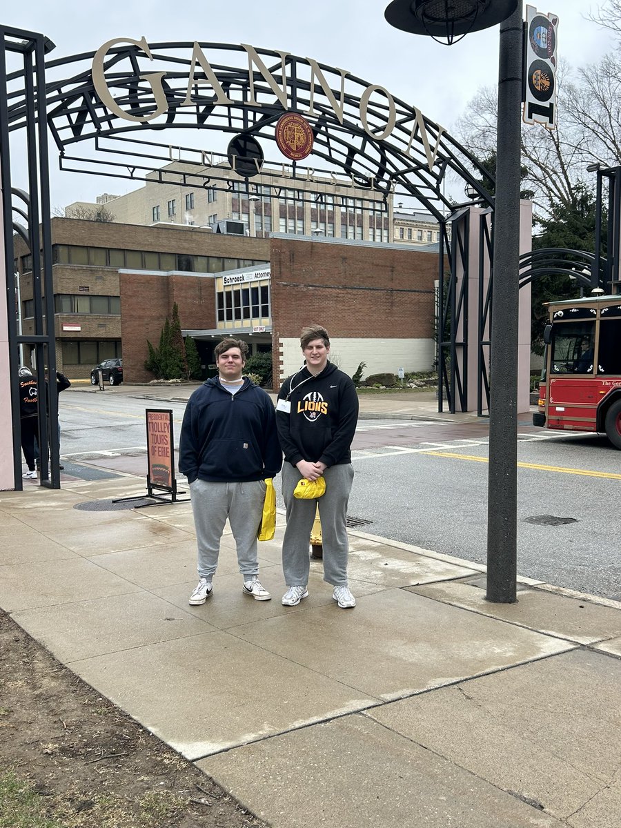 I want to thank <a href="/FootballGannon/">Gannon Football</a> for the invitation to Junior day. I learned a lot about the school and the program and can’t wait to visit again. <a href="/CoachBStone_/">Blake Stone</a> <a href="/coachkage/">Tony Caljean</a> <a href="/ErikRaeburn/">Erik Raeburn</a> <a href="/NDCL_Football/">NDCL Football</a> <a href="/griffin_andre/">Coach Andre Griffin</a>