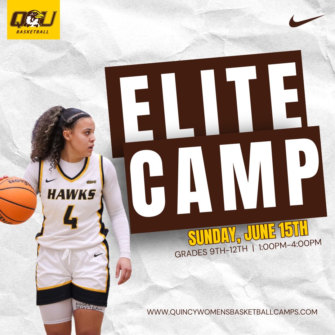 ❕❕SIGN UP SIGN UP SIGN UP❕❕

Visit quincywomensbasketballcamps.com to register. Come see what QUWBB is all about🤩🦅 &amp; make sure to be on the lookout - more summer camp updates coming soon!