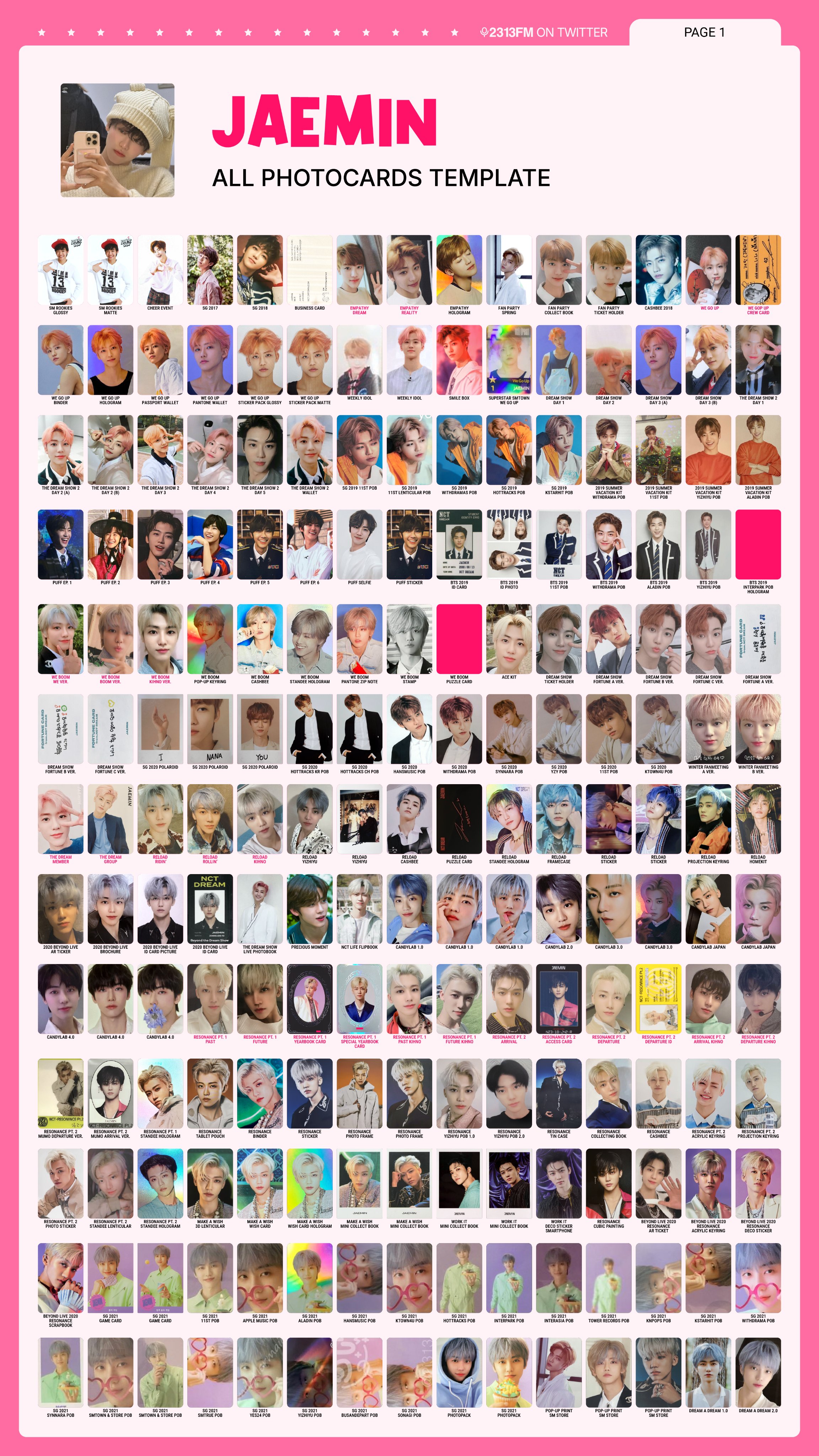 nctdream ジェミン ポスカ NCT DREAM we go up ジェミン ポストカードの通販 by 即購入不可