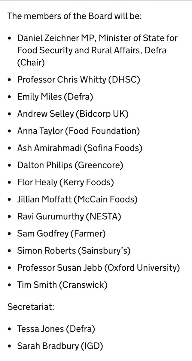 This is the crew chosen to advise on our broken food system? 

Only one ‘farmer’ and without being rude (and from the internet) he’s an industrial-scale pig farmer/lobbyist who no longer farms? 

There are so many people with great ideas and loads of credibility and we get this