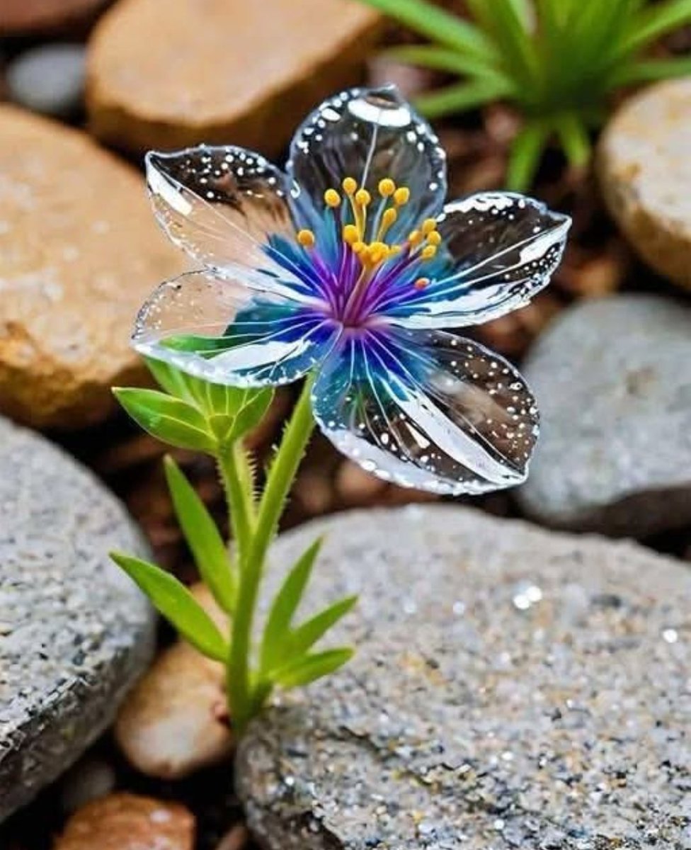 mysteriouskat's tweet photo. Wow!

This glass flower (or skeleton flower) is found in northern Japan &amp; the forests of China. It looks normal until it comes in contact with water and its petals become transparent. https://t.co/6P7uXjokPC