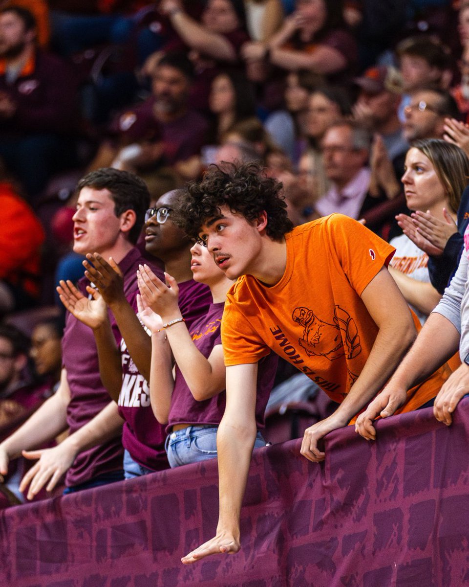 hokiesports's tweet image. Getting loud in the 🏰😎