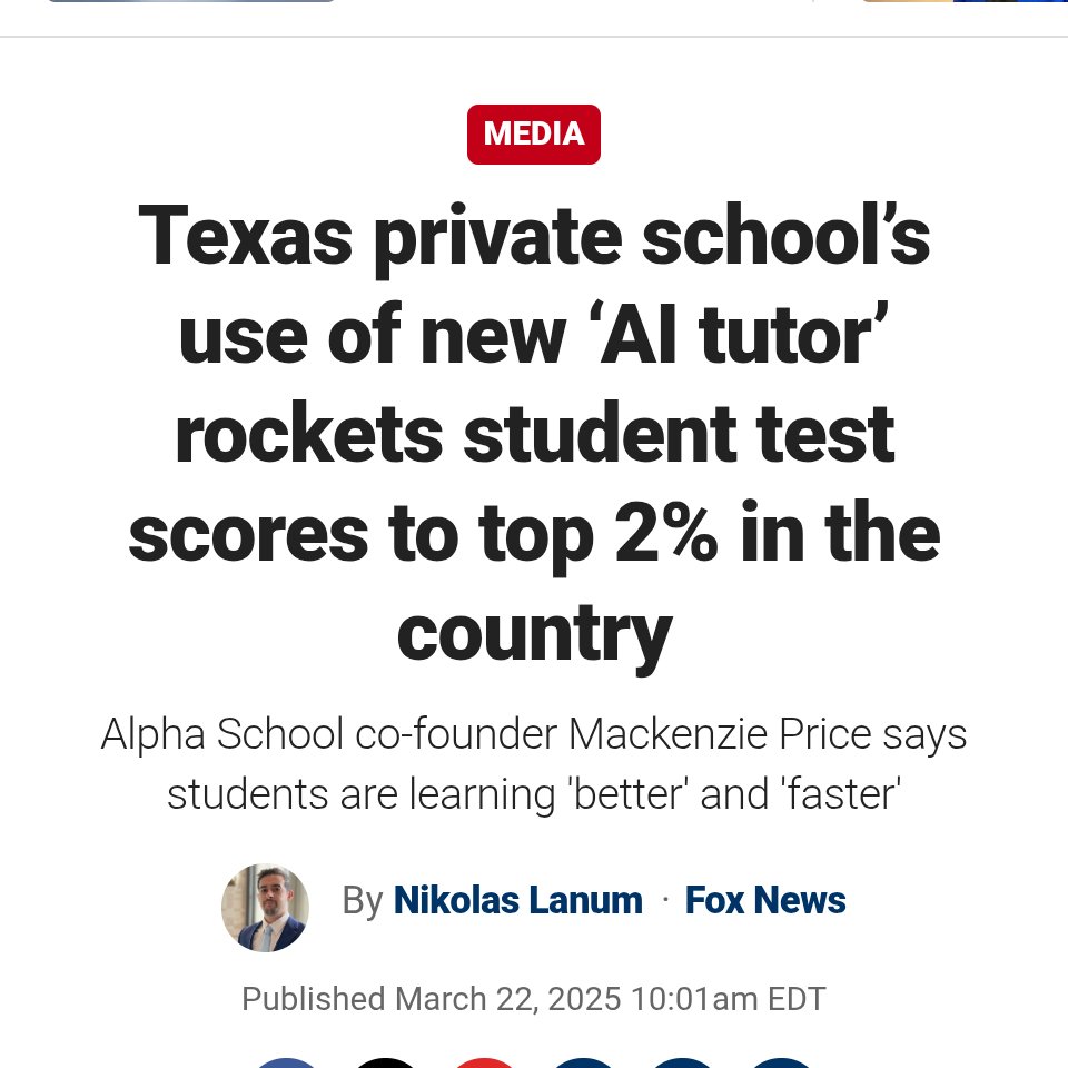 It's only the begining.

AI will drastically improve education.

(See Bloom's 2 Sigma Problem)