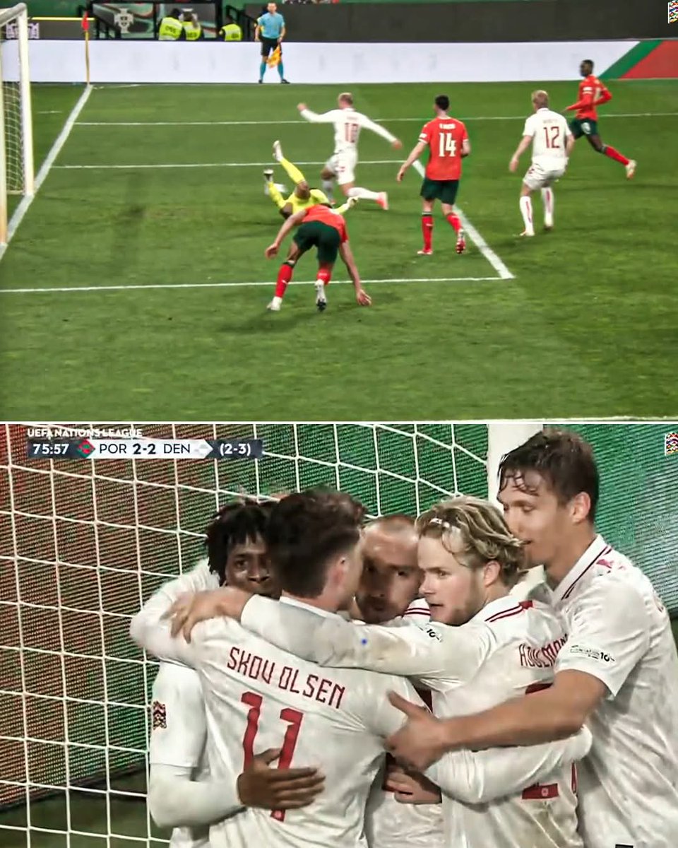 nevertheless4kt's tweet image. CHRISTIAN ERIKSEN RESTORES DENMARK'S LEAD ON AGGREGATE JUST MINUTES AFTER RONALDO'S EQUALIZER 😨
#crazygame
@ESPNFC