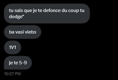 je sais pas trop quoi dire