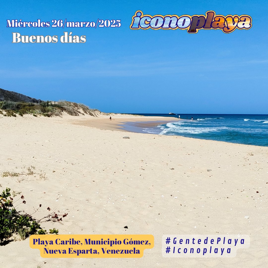 𝔹𝕦𝕖𝕟𝕠𝕤 𝕕í𝕒𝕤 𝕘𝕖𝕟𝕥𝕖 𝕕𝕖 𝕡𝕝𝕒𝕪𝕒
Miércoles 26/03/2025
💙💯🏖️🏝️ #GenteDePlaya #Playa #Iconoplaya