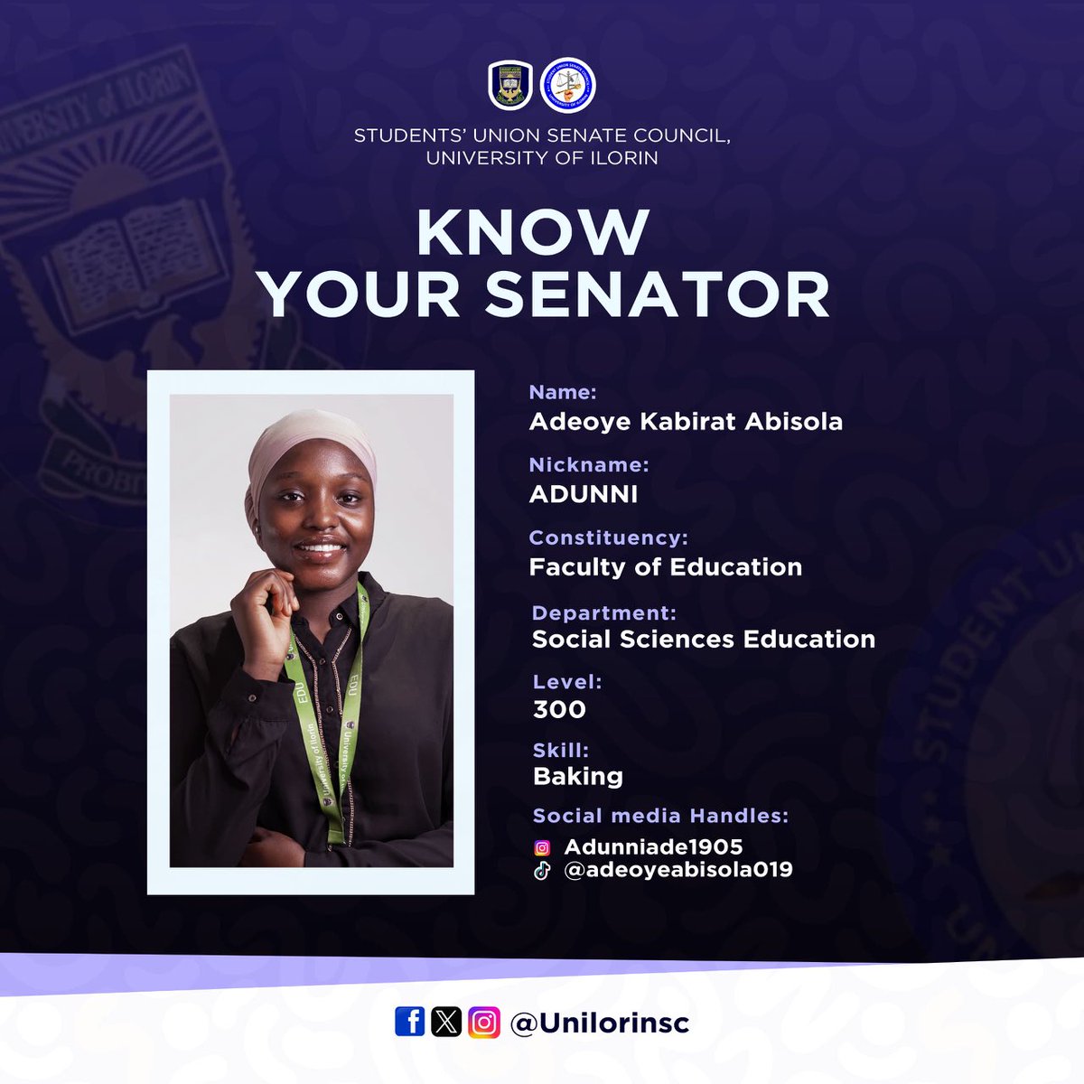 Adunni189's tweet image. I’m Senator Adunni of Education ✅