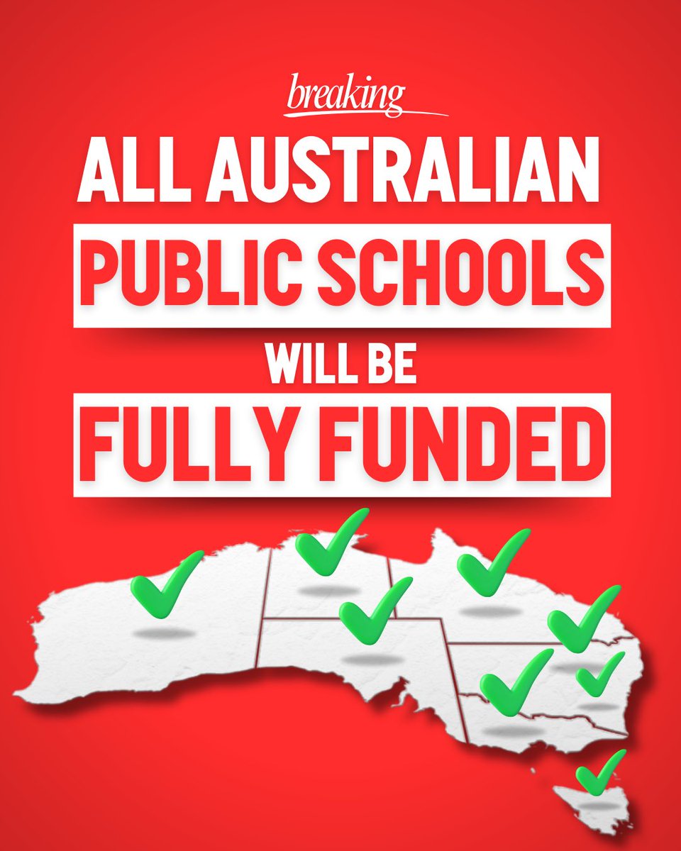 Jason Clare MP (@jasonclaremp) on Twitter photo BREAKING: All Australian public schools will be fully funded. BREAKING: All Australian public schools will be fully funded.