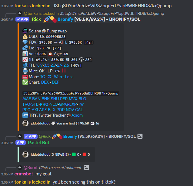PastelAlpha's tweet photo. TikTok memes are back! Resume your doomscrolling!

$Bronify 95k > 564k > 2.3m https://t.co/l8HsJO3Wfl
