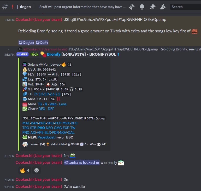 PastelAlpha's tweet photo. TikTok memes are back! Resume your doomscrolling!

$Bronify 95k > 564k > 2.3m https://t.co/l8HsJO3Wfl