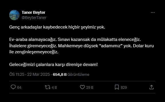 Bir X kullanıcısının paylaşımı on binlerce beğeni aldı.