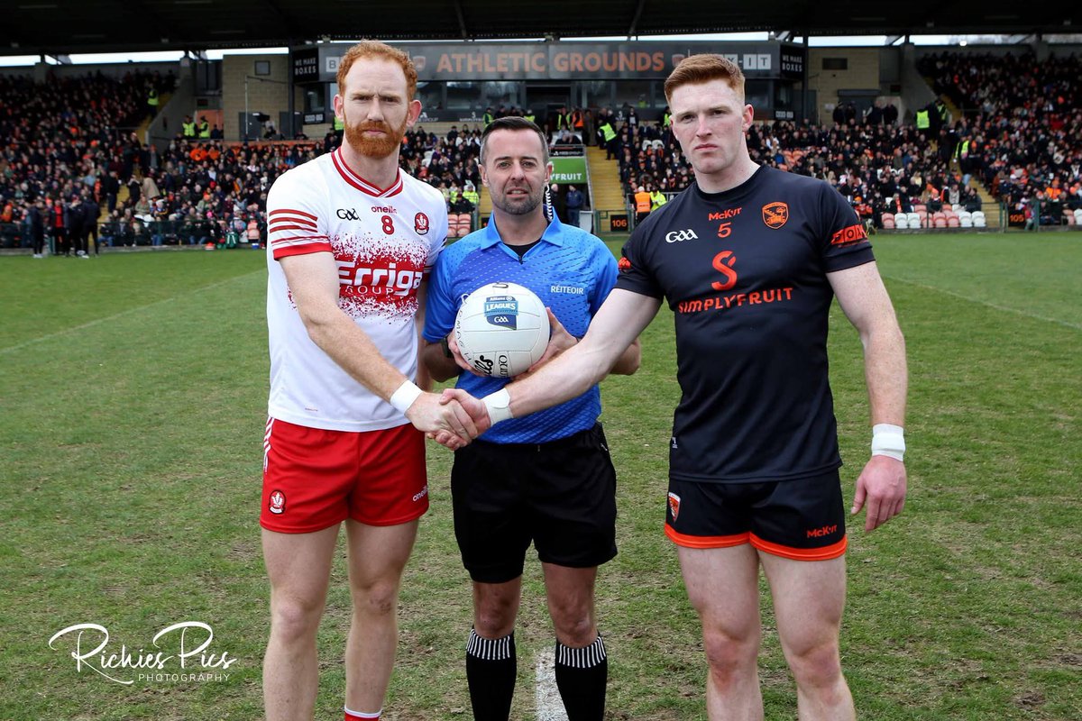 A very proud day for the club as our own Ciaran Mackin captained the <a href="/Armagh_GAA/">Armagh_GAA</a> team to an emphatic win over Derry in the National League today 👏👏

Maith thú Ciaran 💪💪