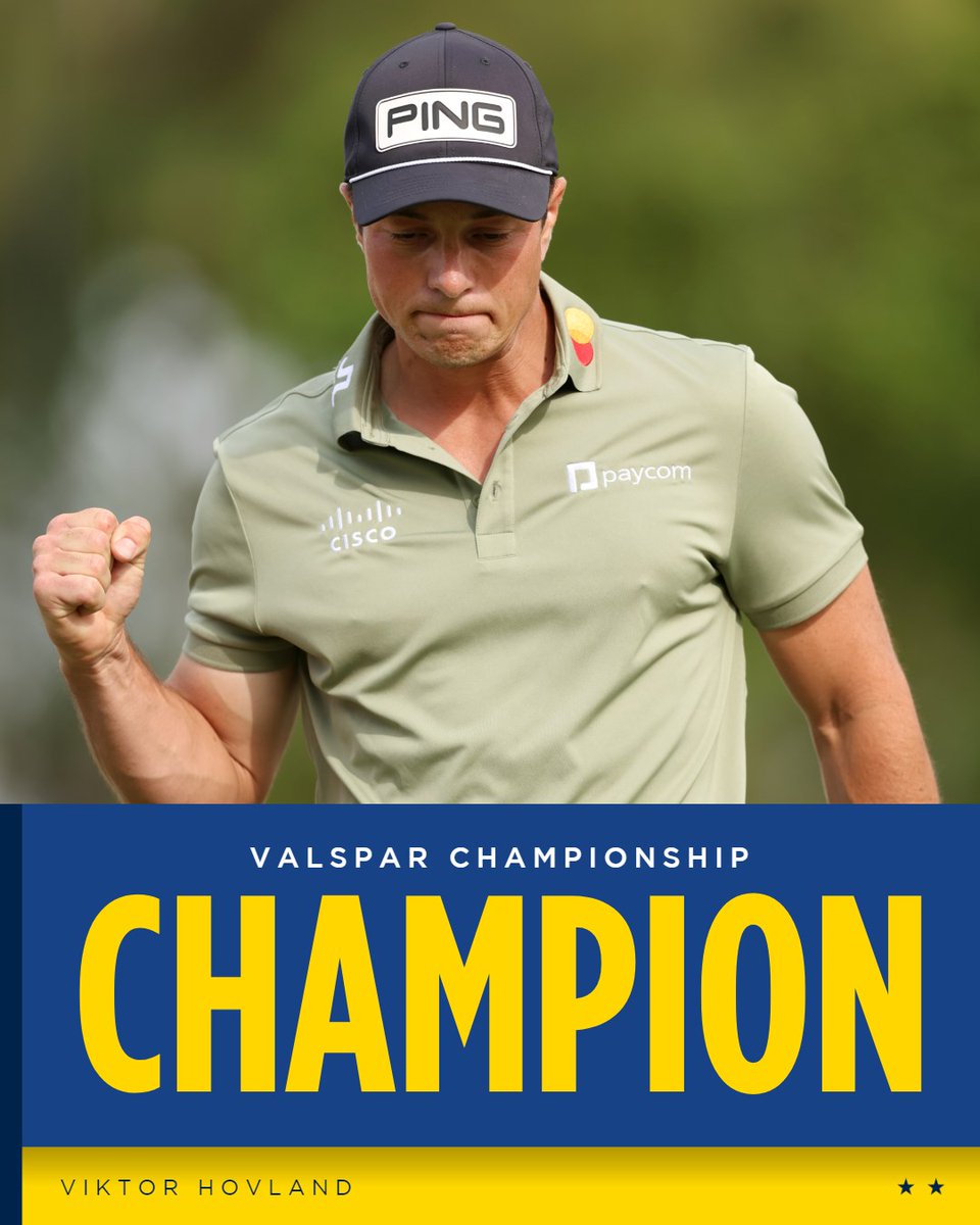 Viktor Hovland is a winner once more 🏆