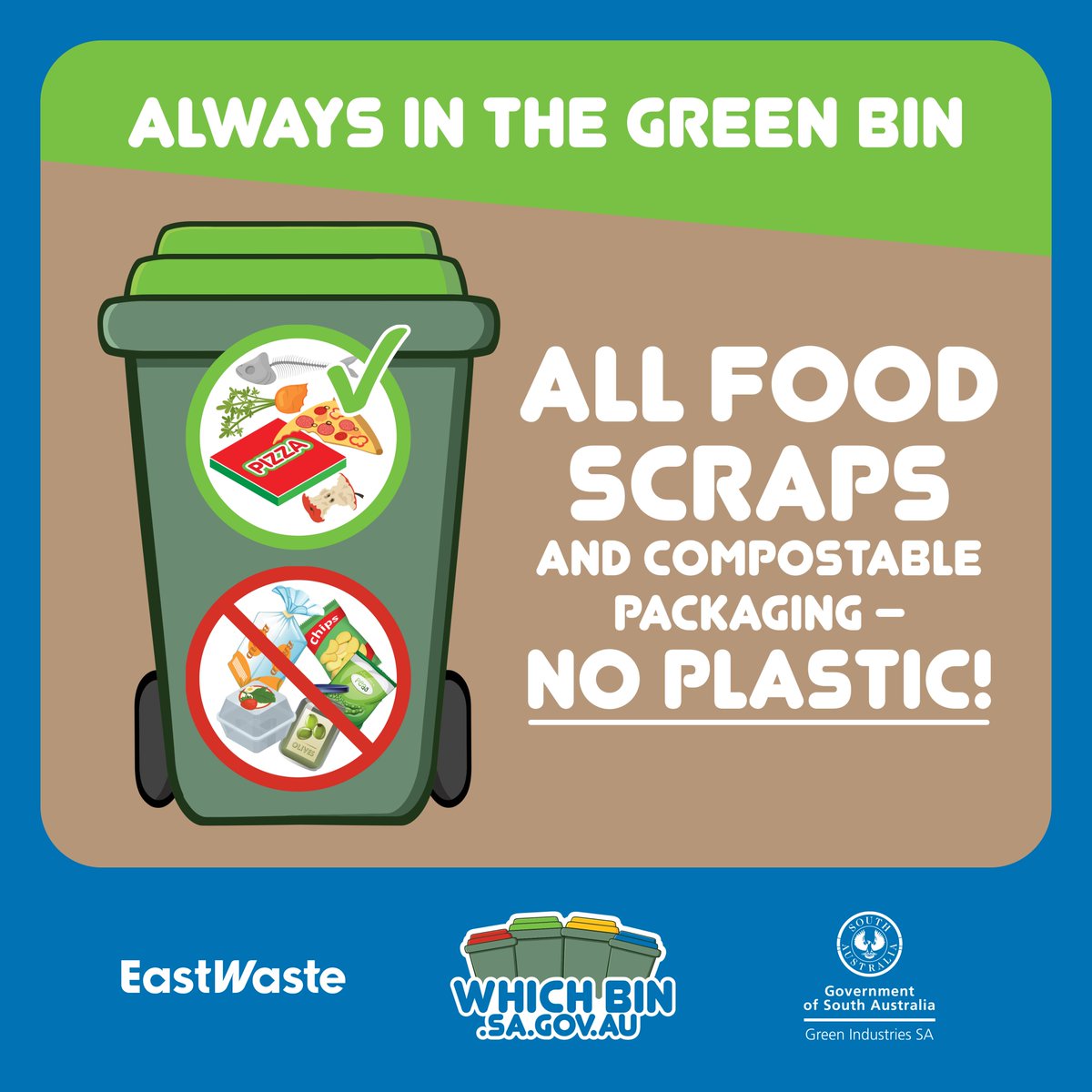 East Waste (@east_waste) on Twitter photo ๐
๐ป๐ฃ๐น๐ฎ๐๐๐ถ๐ฐ ๐ถ๐ ๐ป๐ผ๐ ๐ณ๐ฎ๐ป๐๐ฎ๐๐๐ถ๐ฐ ๐ถ๐ป ๐๐ต๐ฒ ๐ด๐ฟ๐ฒ๐ฒ๐ป ๐ฏ๐ถ๐ป! โโ๏ธ Place food in the green bin, but remove any plastic packaging first. Empty containers go in the yellow bin, soft plastics in the landfill bin. Click here for more info ๐๐ผshorturl.at/zfn0T ๐
๐ป๐ฃ๐น๐ฎ๐๐๐ถ๐ฐ ๐ถ๐ ๐ป๐ผ๐ ๐ณ๐ฎ๐ป๐๐ฎ๐๐๐ถ๐ฐ ๐ถ๐ป ๐๐ต๐ฒ ๐ด๐ฟ๐ฒ๐ฒ๐ป ๐ฏ๐ถ๐ป! โโ๏ธ Place food in the green bin, but remove any plastic packaging first. Empty containers go in the yellow bin, soft plastics in the landfill bin. Click here for more info ๐๐ผshorturl.at/zfn0T