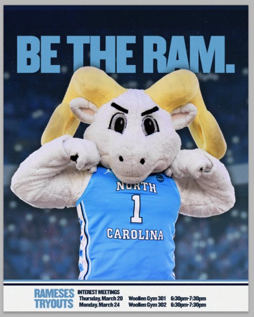 Rameses (@rameses_unc) on Twitter photo TOMORROW, be there. Interest meeting. Freshmen and sophomores. TOMORROW, be there. Interest meeting. Freshmen and sophomores.
