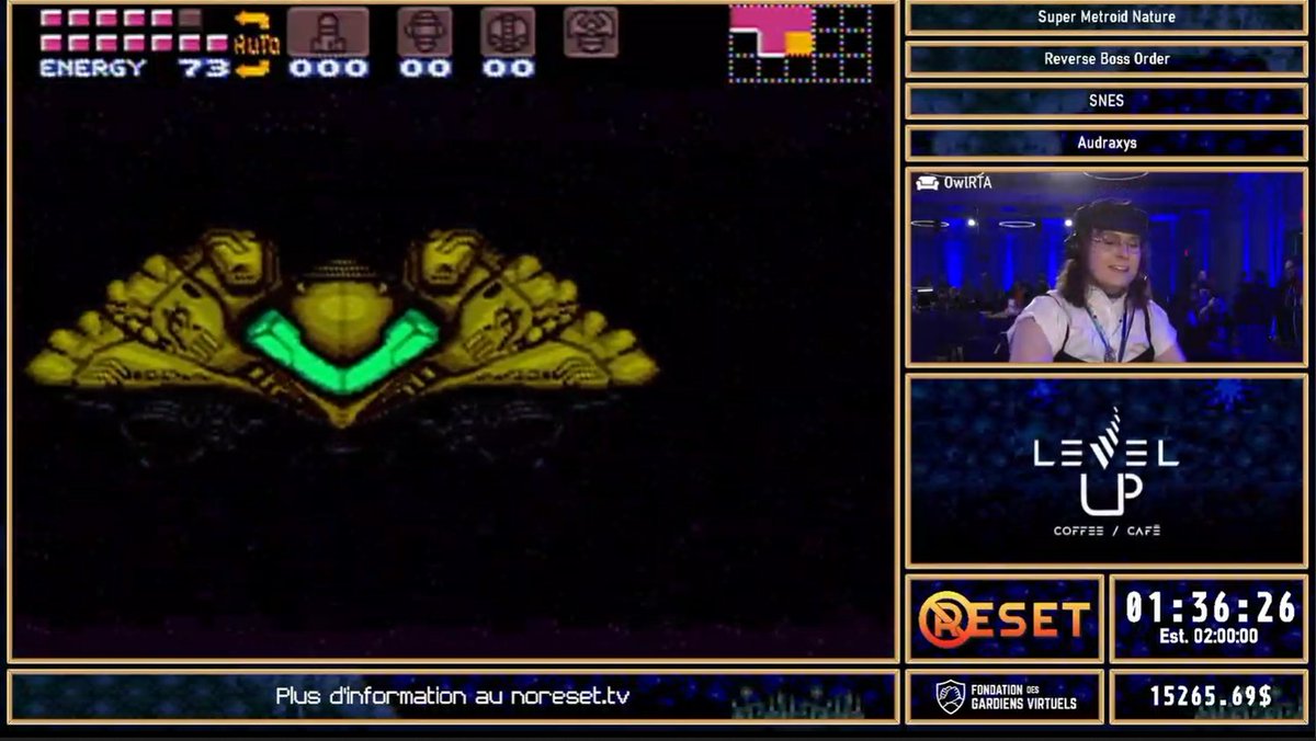 Bravo à Audraxys pour ton exploit mémorable lors de Super Metroid Nature. Restez à l'affût de Hollow Knight à venir. | Congratulations, Audraxys for conquering Super Metroid Nature. Up next is Hollow Knight🎩 #speedrun #marathon #charity #noreset
