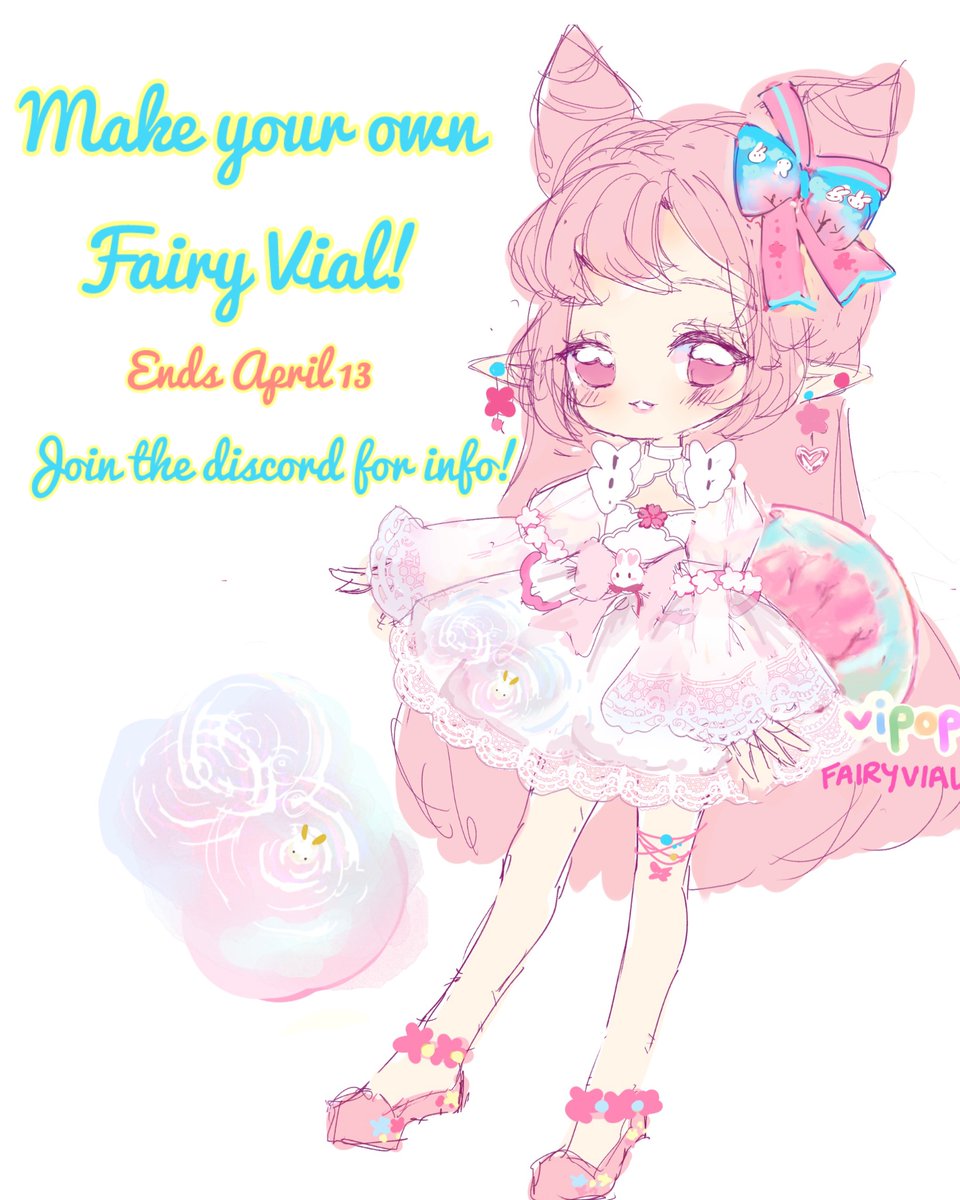 Calling all CS lovers!!! Make your own Fairy Vial until April 13! :> Rules are below! 

#freemyo #myoevent #closed species