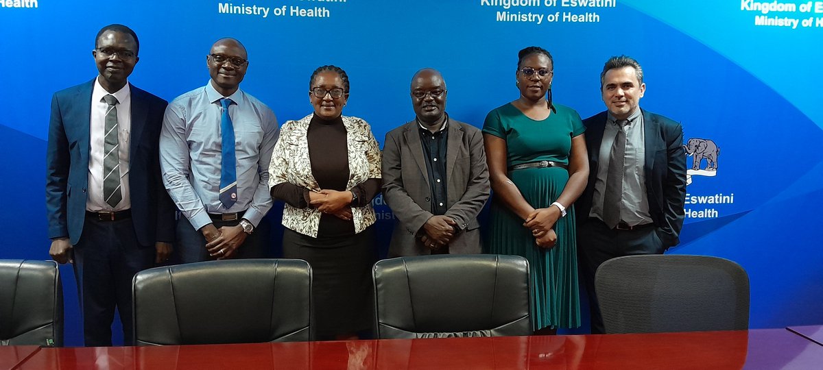 SADATEswatini's tweet photo. On 19 March 2025 the Coordinator met a WHO mission and Ministry of Health (Eswatini) to discuss the role of SADAT in promoting the WHO protocol to eliminate illicit trade in tobacco products. https://t.co/QGLx0isH4R